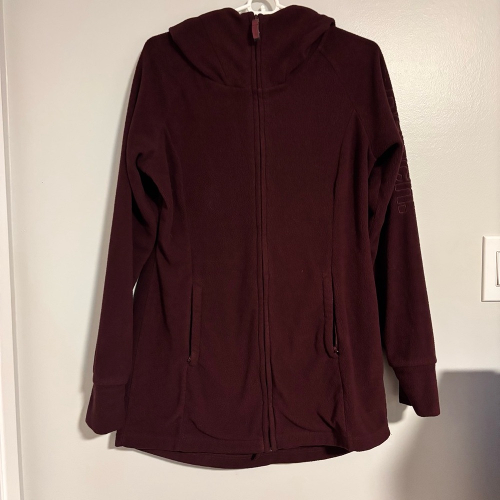 Bench Maroon Fleece Zip Up Medium